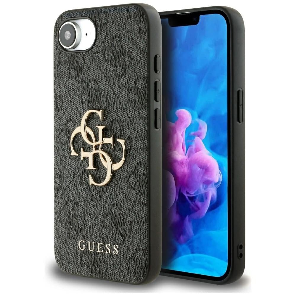 Guess GUHCPSE44GMGGR iPhone 16E black hardcase 4G Big Logo