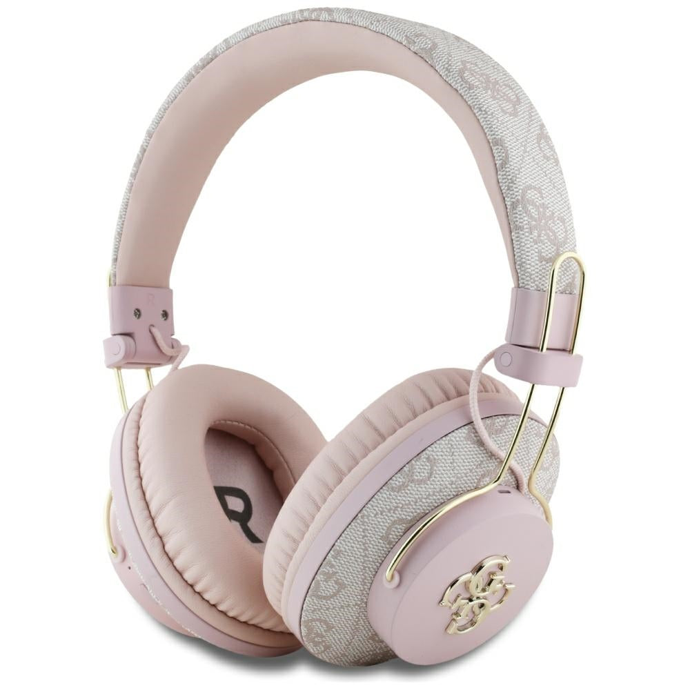 Guess Headphones Guess Bluetooth ENC Metal 4G Logo pink