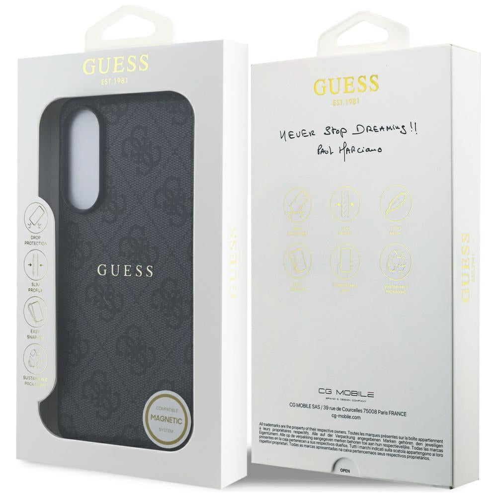 Guess GUHMS25EG4GFRK 4G Ring Classic Logo MagSafe Samsung Galaxy S25 Edge black
