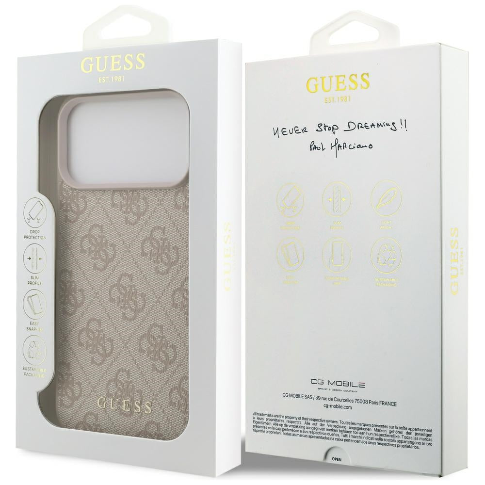 GUESS GUHCP17XG4GFPI 4G Classic case for iPhone 17 Pro Max Pink