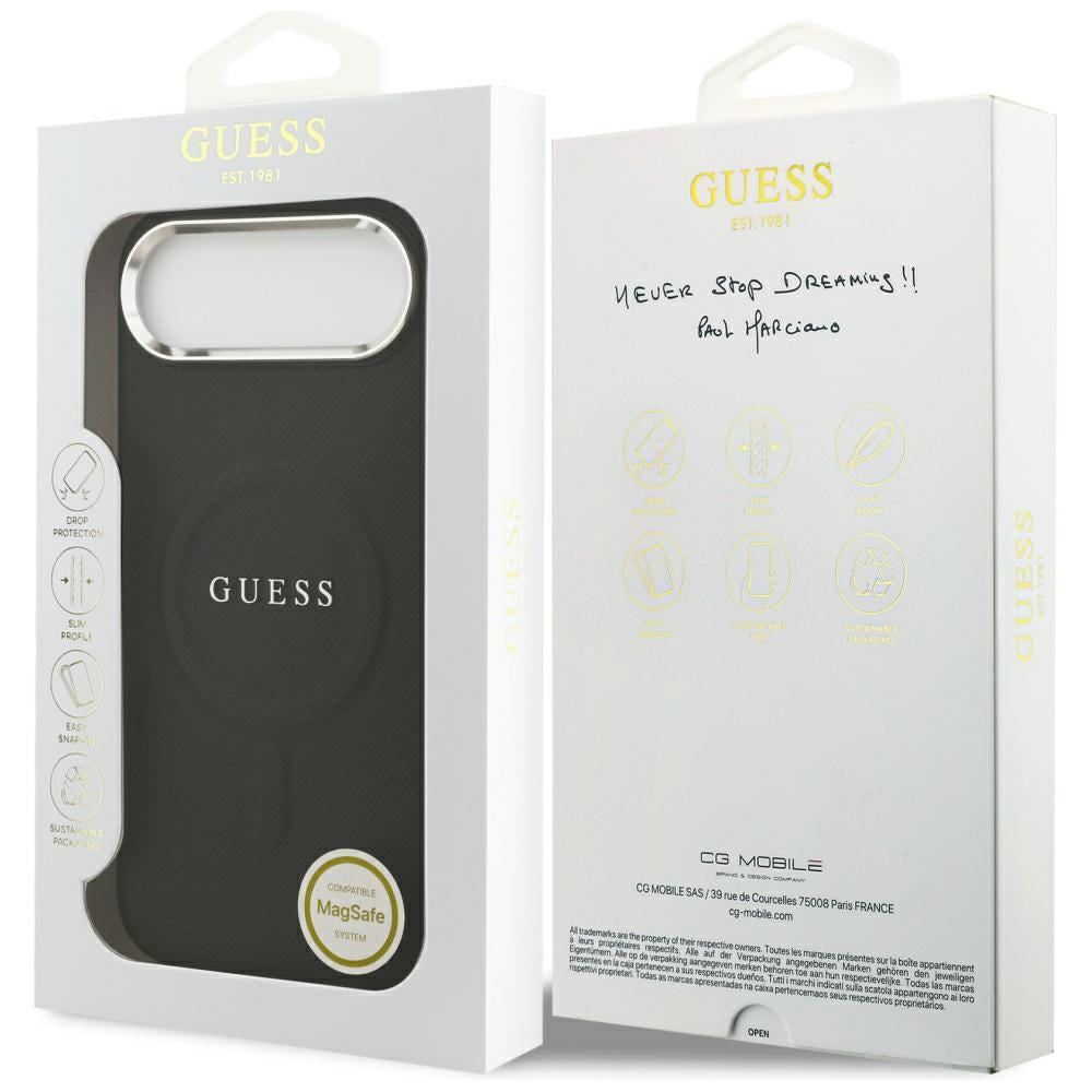 GUESS GUHMP17MPSAREGSK MagSafe Hardcase Classic Logo black for iPhone 17 Air