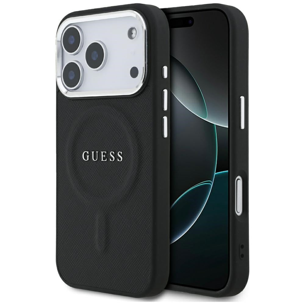 GUESS GUHMP17XPSAREGSK MagSafe Hardcase Classic Logo black for iPhone 17 Pro max