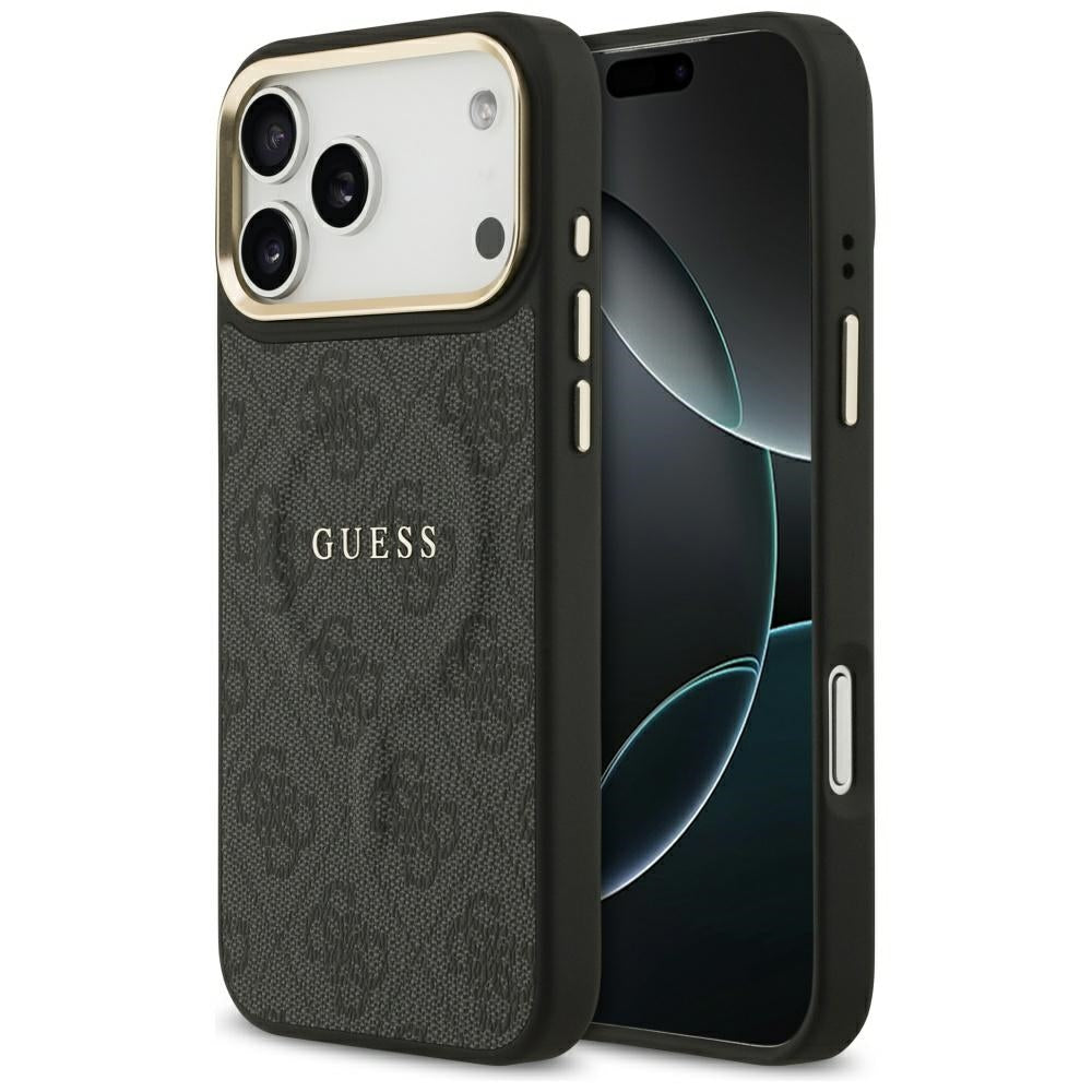Guess GUHMP17XP4MSEGCK 4G PU Classic Logo MagSafe for iPhone 17 Pro Max Black