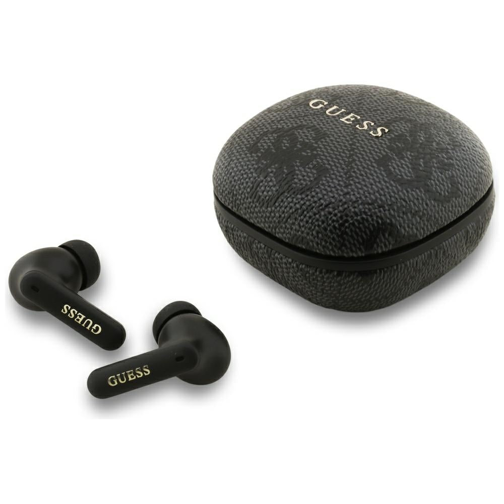 Earphones TWS ENC Guess 4G Classic Metal Logo black