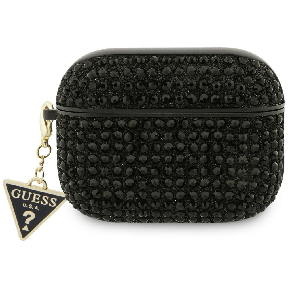 Guess GUAP3HDGTPK Rhinestone Triangle Charm for AirPods Pro 3 black