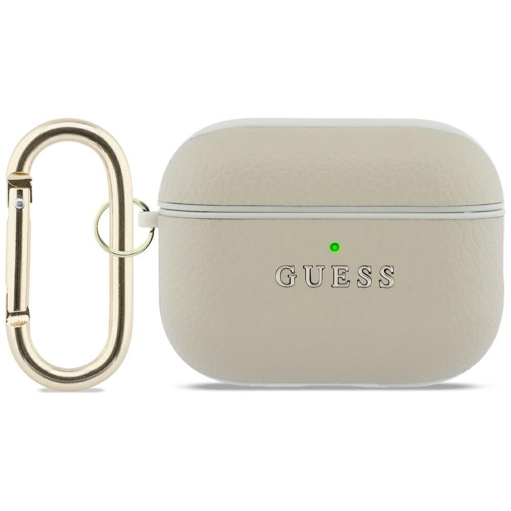 Guess Grained Classic Logo Hook for AirPods Pro 3 Gold