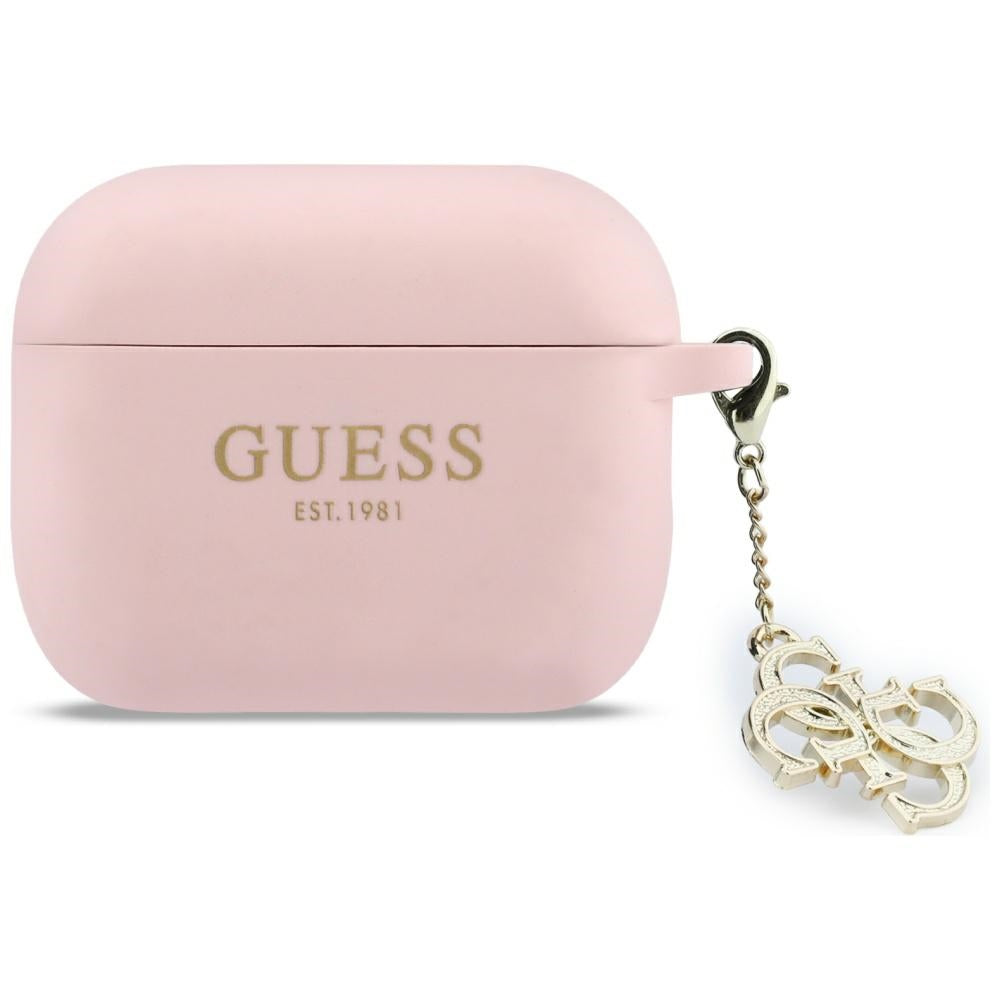Guess Silicone 4G Charm for AirPods Pro 3 pink