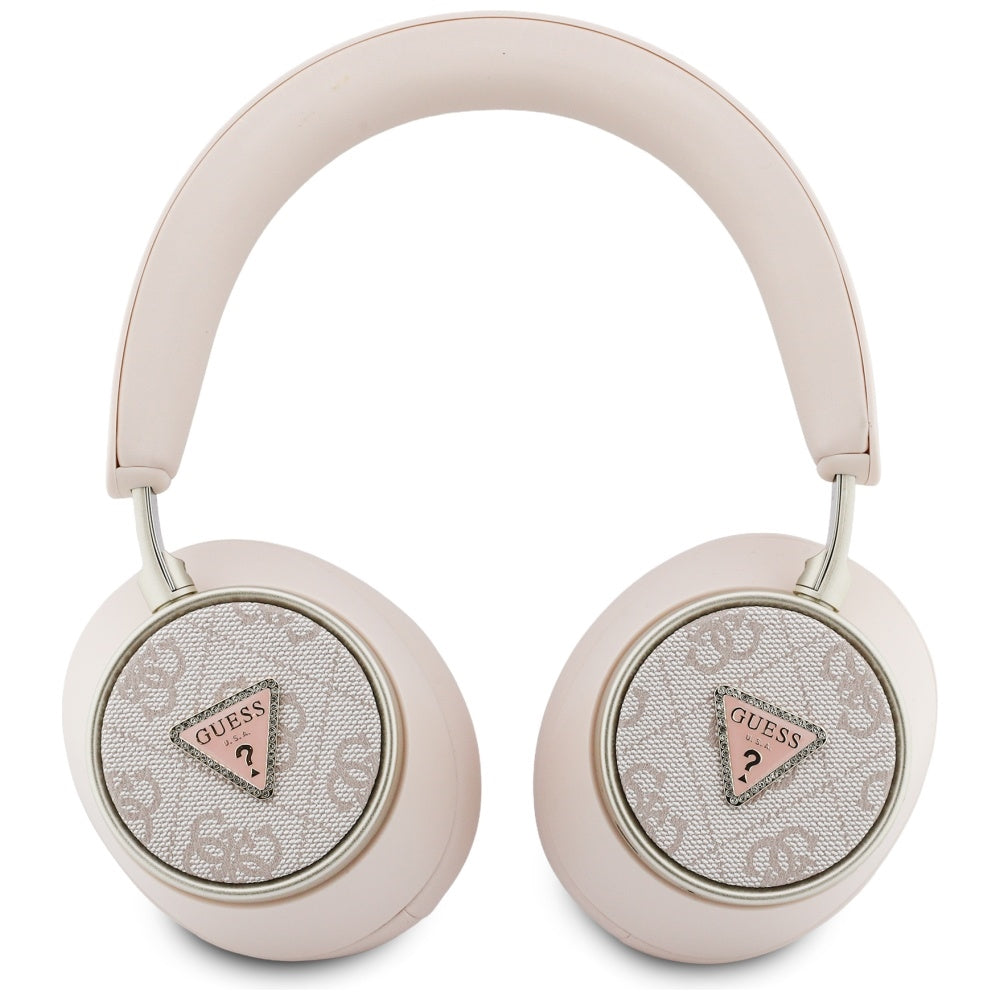 Guess GUBHC15P4MRCTP On-Ear Headphones 4G Triangle Logo Bluetooth ENC Pink