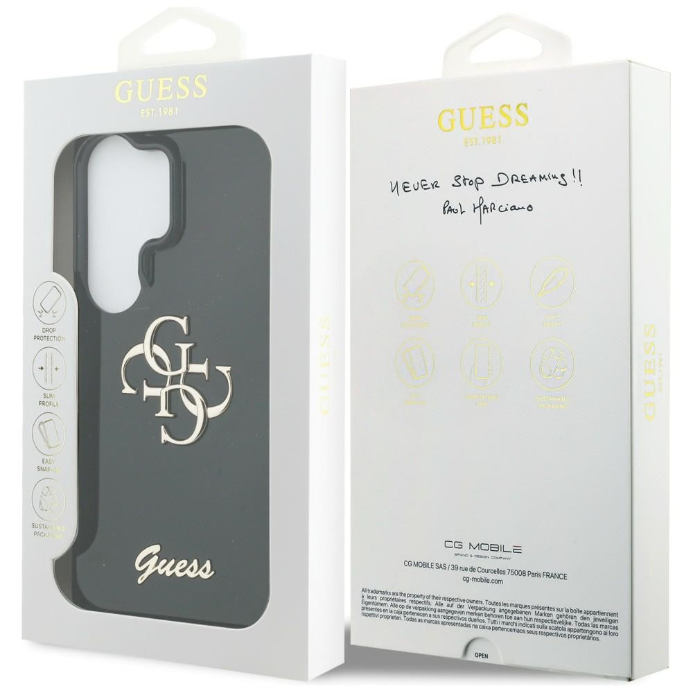 Guess GUHCS26L5HC4MLSK IML Big Metal 4G Script for Samsung Galaxy S26 Ultra black