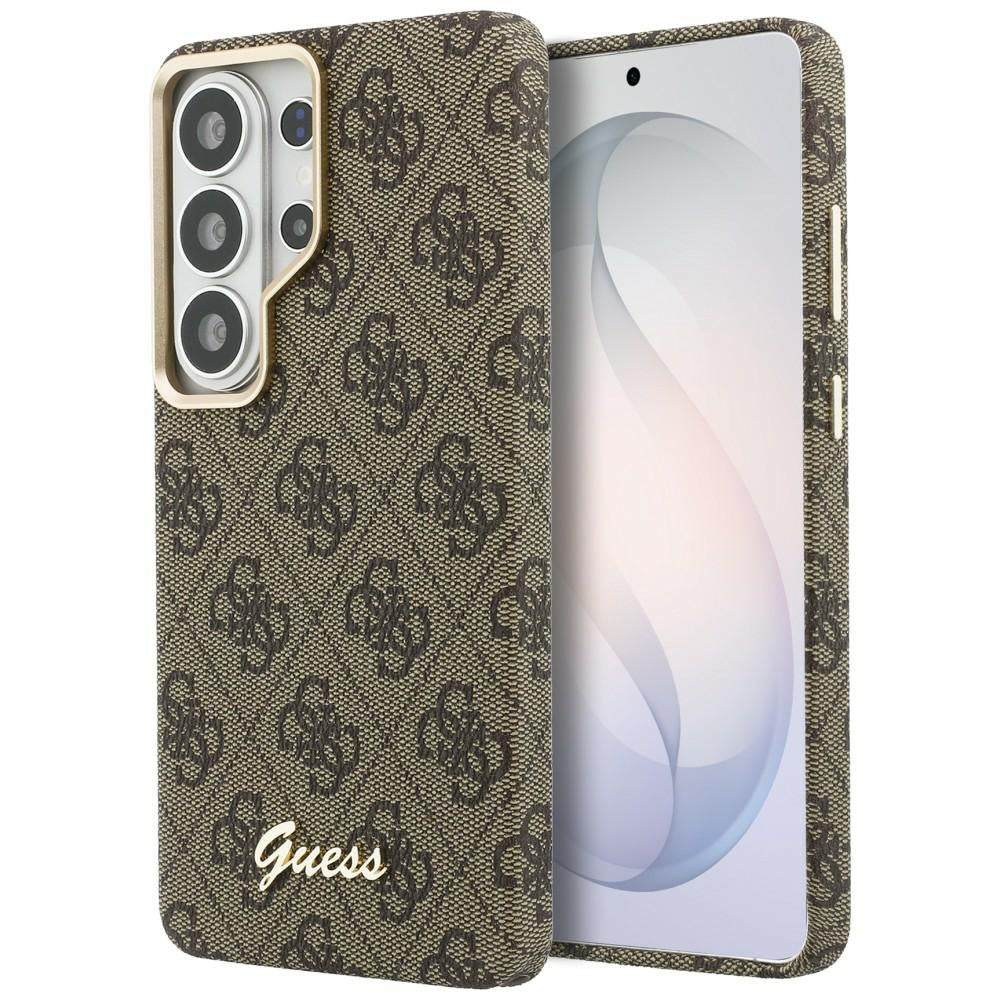 Guess GUHMS26L5P4FWMSW 4G Script MagSafe for Samsung Galaxy S26 Ultra brown