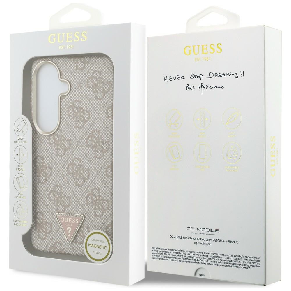 Guess GUHMS26SP4GTDGMP 4G Triangle Logo MagSafe for Samsung Galaxy S26 Pink