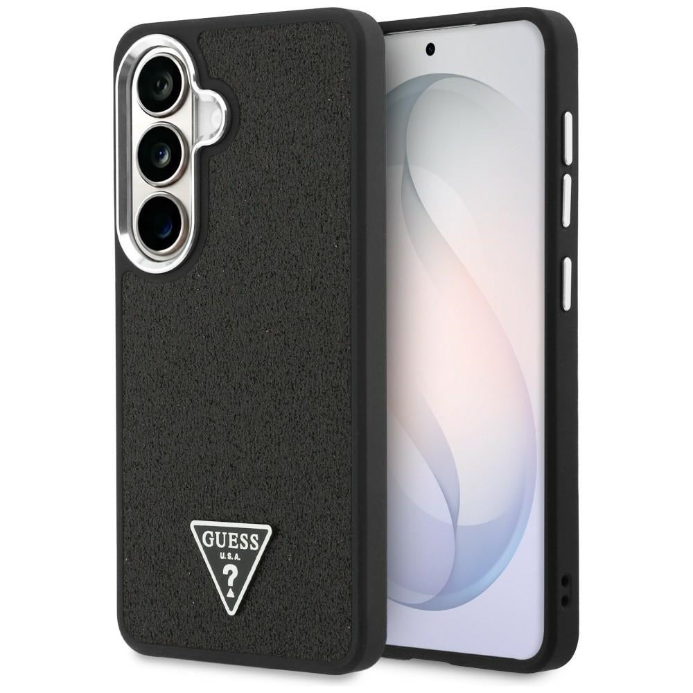 Guess GUHMS26SPFGTSCMK Fixed Glitter Triangle MagSafe for Samsung Galaxy S26 black