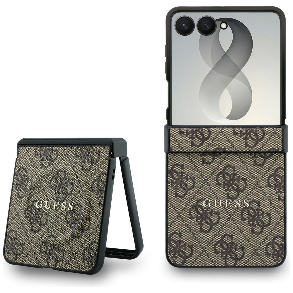 Guess 4G Classic MagSafe Case for Samsung Galaxy Z Flip8 Brown