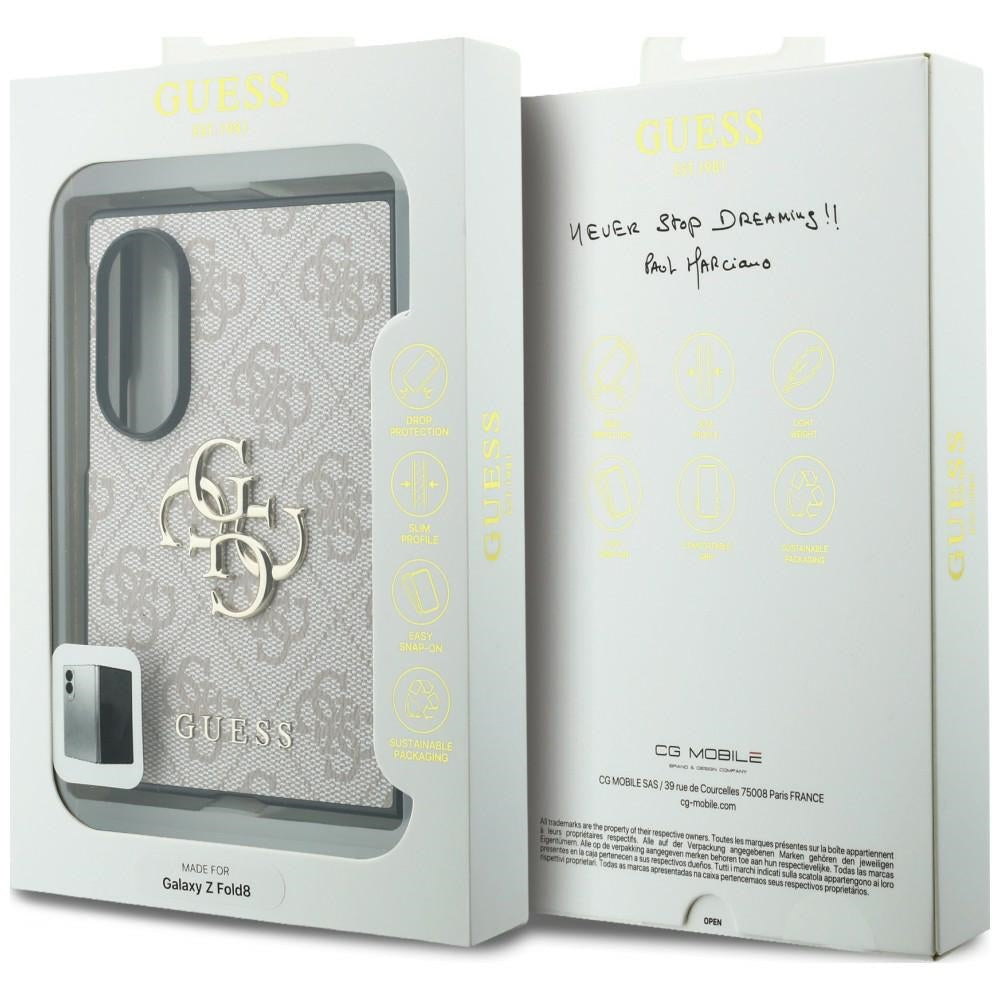 Guess Big 4G Logo Case for Samsung Galaxy Z Fold8 pink