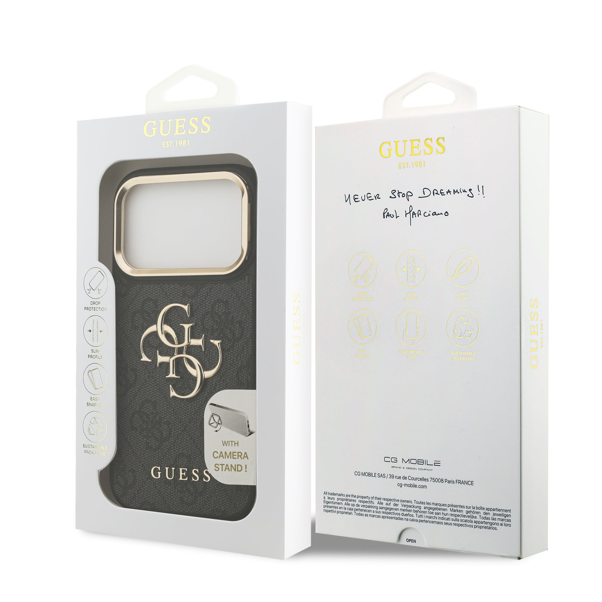 Guess GUHCP17LPCS4GP4K CASE For iPhone17 Pro