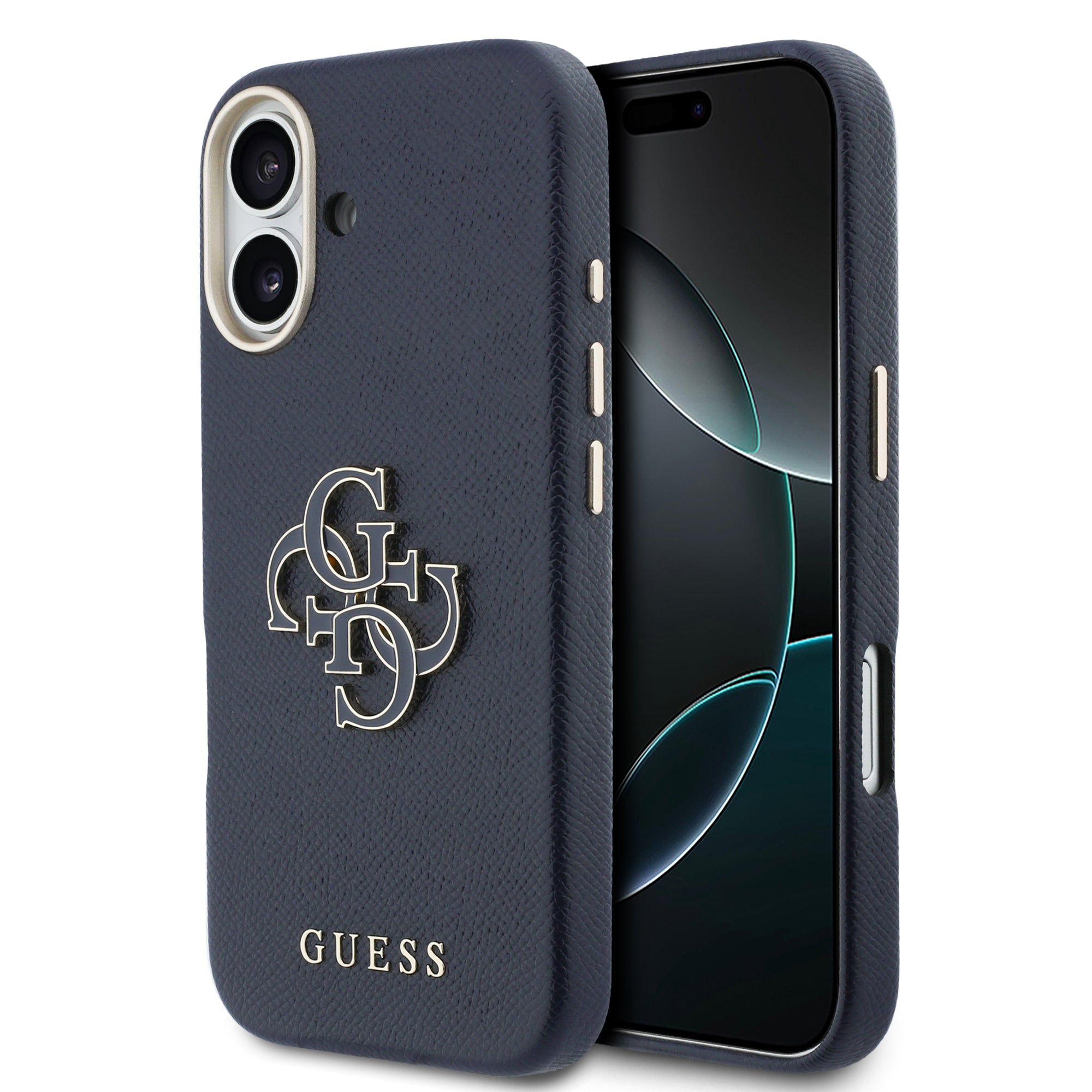 Guess GUHCP17S5PS4RGGB HardCase PU FW Resin Logo Blue for iPhone 17