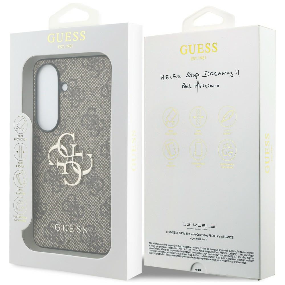 Guess GUHCS26S4GMGBR 4G Big Metal Logo for Samsung Galaxy S26 brown