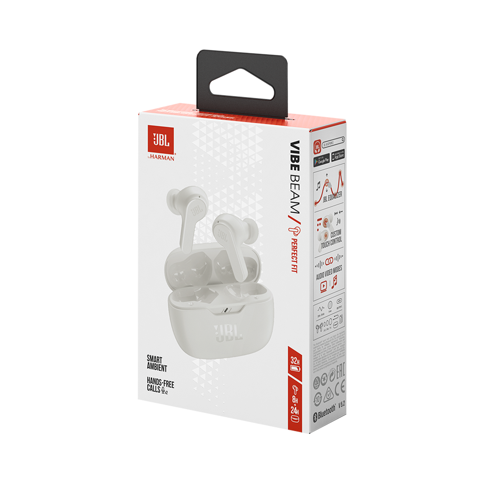 JBL WAVE Beam In-Ear Wireless Earbuds – White