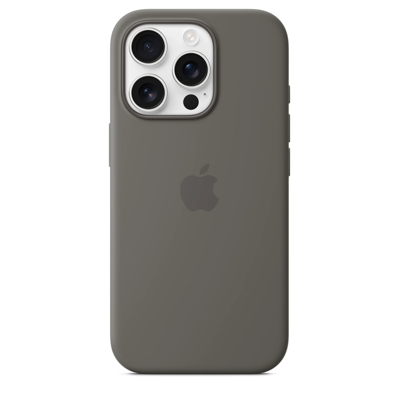 Apple MYYL3ZM/A Silicone Backcover MagSafe for iPhone 16 Pro - Stone Grey