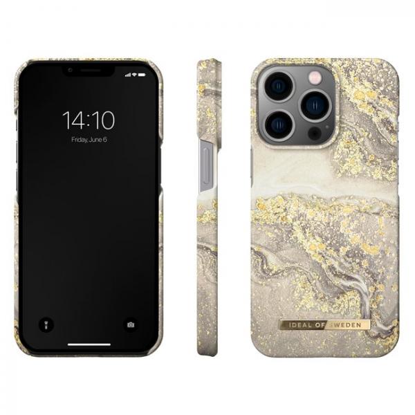 IDEAL OF SWEDEN Fashion Case iPhone 13 Pro Max Sparkle Greige Marble