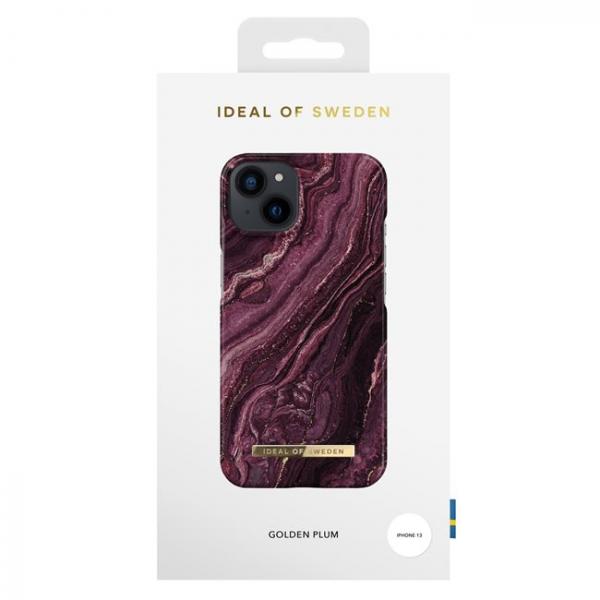 IDEAL OF SWEDEN Fashion Case iPhone 13 / 14 / 15 Golden Plum