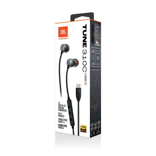 JBL TUNE 310C USB-C in-ear Earphones black
