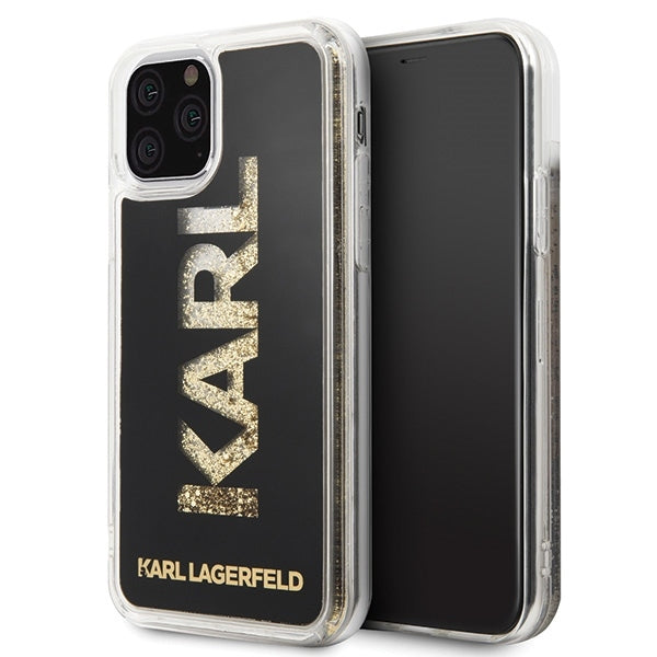 Karl Lagerfeld KLHCN58KAGBK iPhone 11 Pro black Karl logo Glitter