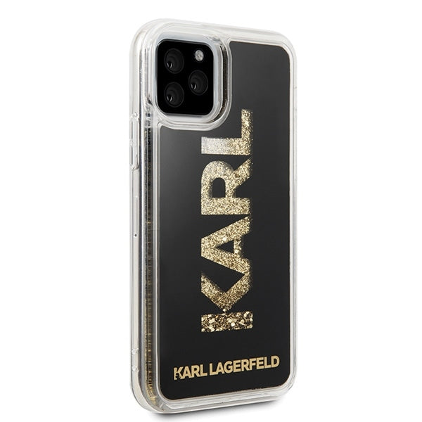 Karl Lagerfeld KLHCN58KAGBK iPhone 11 Pro black Karl logo Glitter