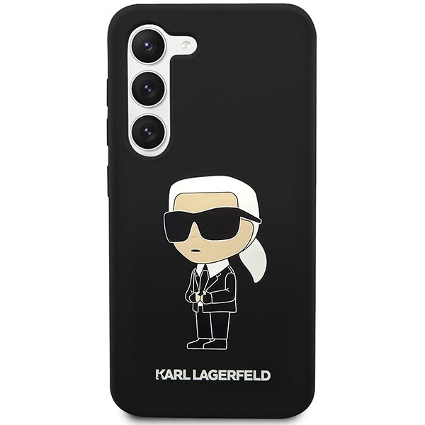 Karl Lagerfeld KLHCS23MSNIKBCK Galaxy S23+ S916 hardcase black Silicone Ikonik