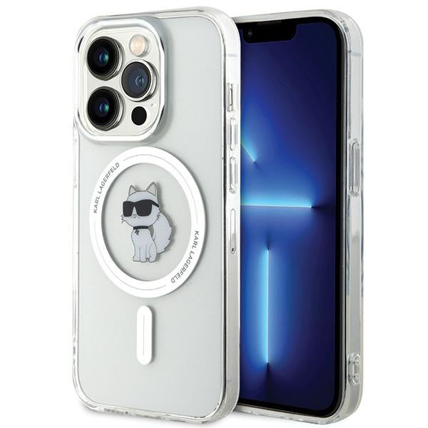 Karl Lagerfeld iPhone 15 Pro transparent hardcase IML Choupette MagSafe