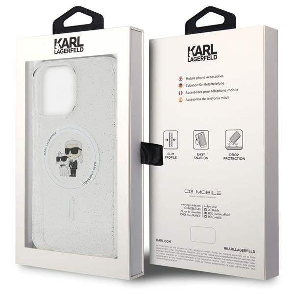 KARL HC MAGSAFE IML KC GLITTER TRANSPARENT iPhone 15 Pro Max