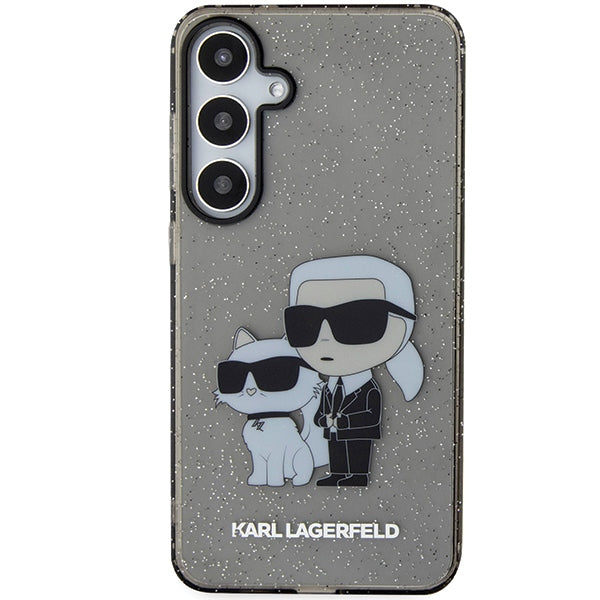Karl Lagerfeld KLHCS24SHNKCTGK S24 S921 black hardcase Glitter Karl&Choupette