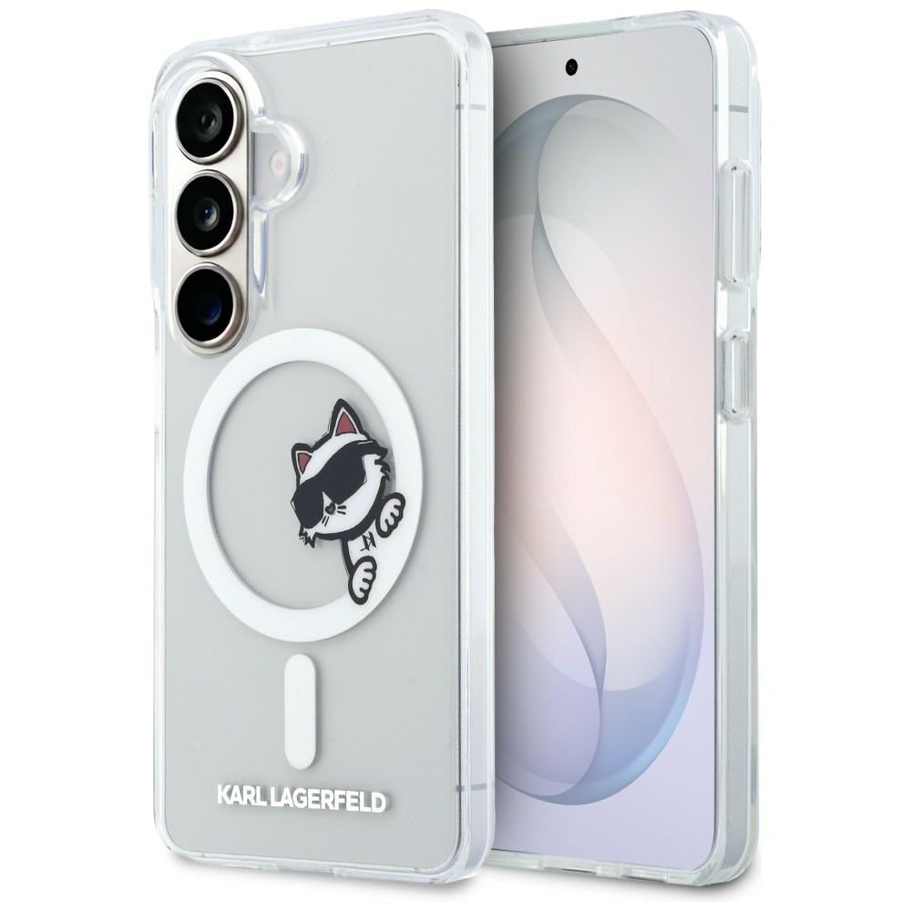 Karl Lagerfeld KLHMS26S6HCPSCT IML Peekaboo Choupette MagSafe for Samsung Galaxy S26 transparent