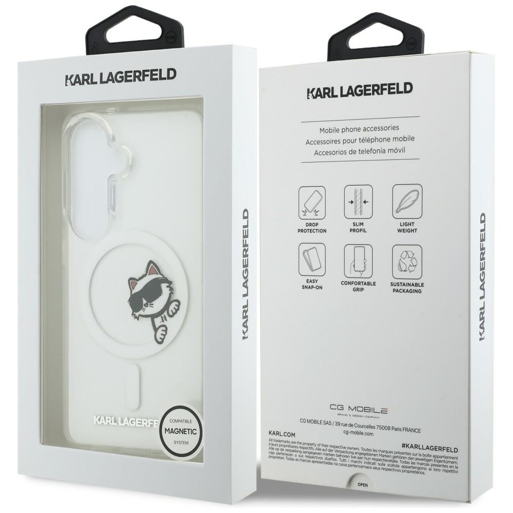 Karl Lagerfeld KLHMS26S6HCPSCT IML Peekaboo Choupette MagSafe for Samsung Galaxy S26 transparent