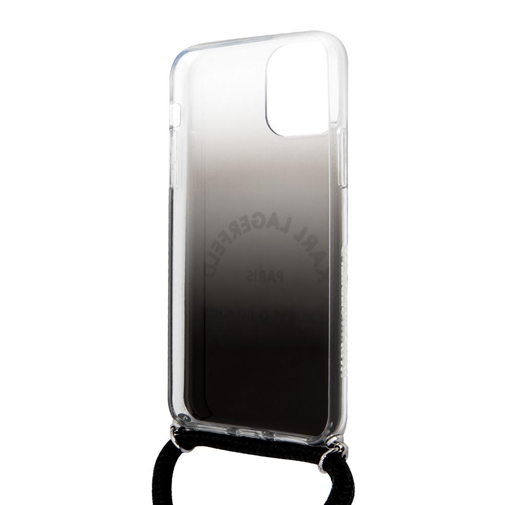 Karl Lagerfeld KLHCN58WOGRBK iPhone 11 Pro hardcase IKONIK GRADIENT WITH STRAP - KARL LAGERFELD