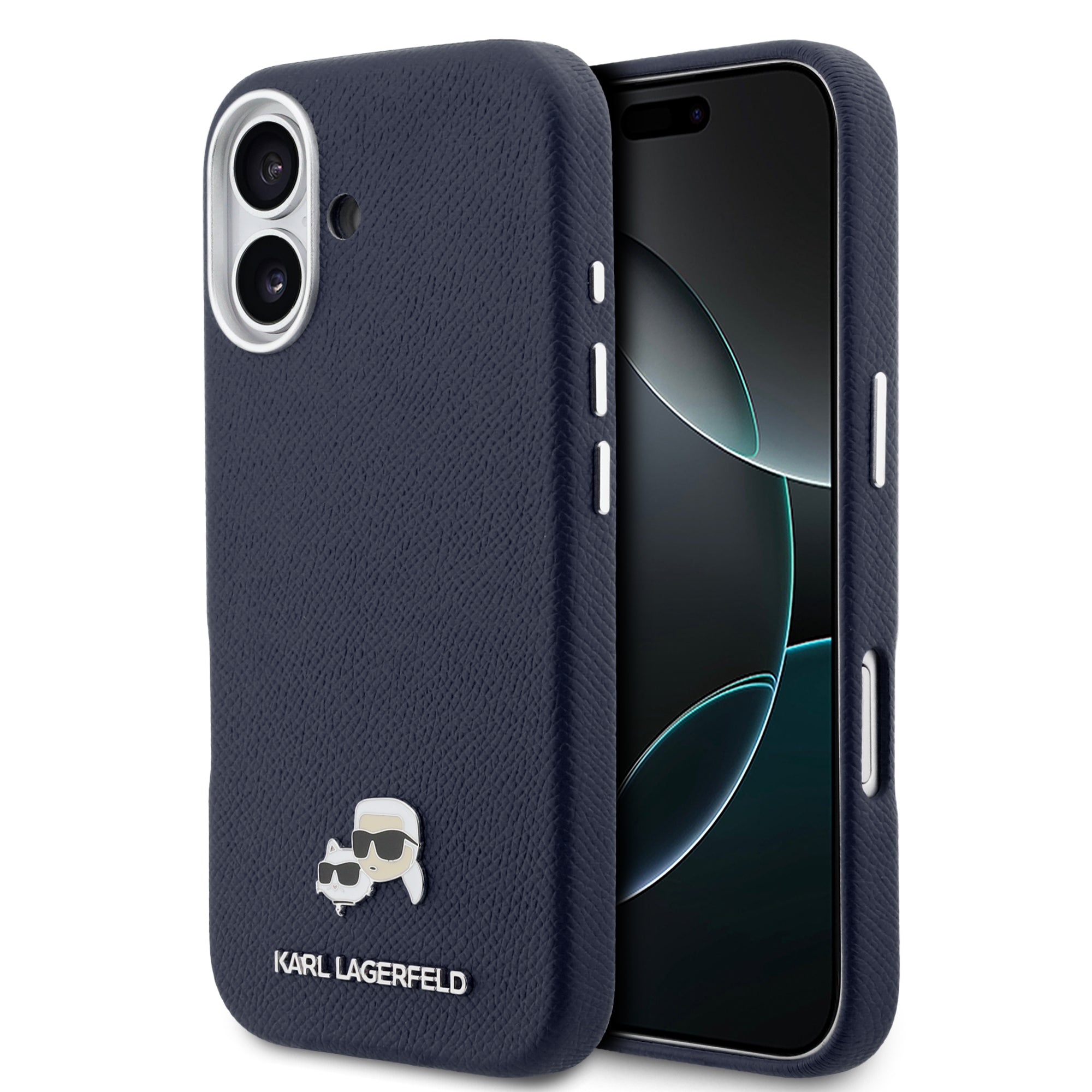 KARL KLHMP17S6PFKCLB HardCase PU FW W/ K&C HEAD PINS Blue iPhone 17