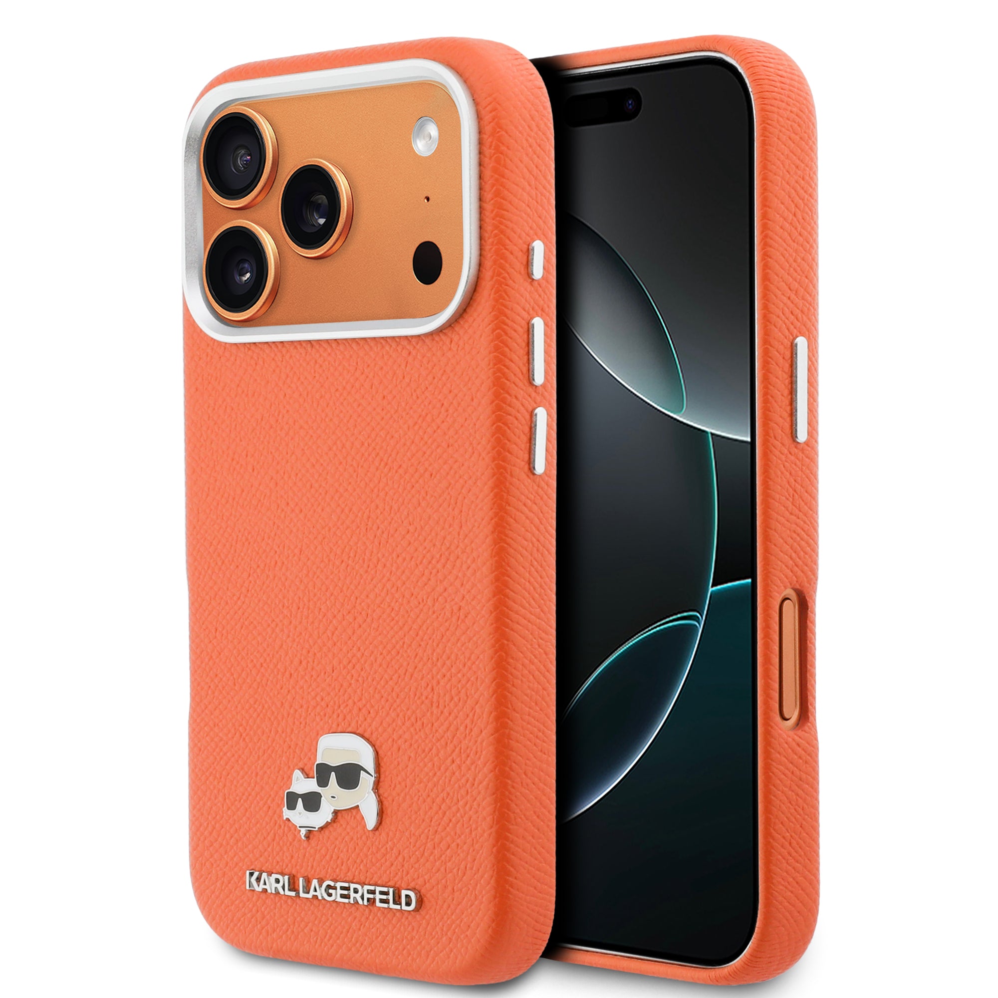 KARL KLHMP17X6PFKCLO HardCase PU FW W/ K&C HEAD PINS Orange iPhone 17 Pro Max