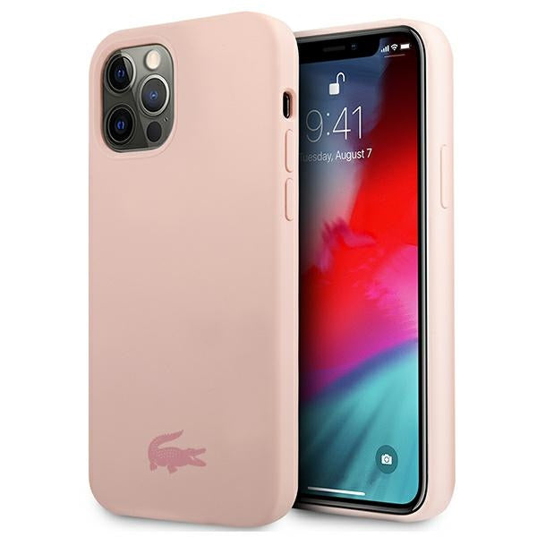 Case for Lacoste LCHCP12MSI iPhone 12 / 12 Pro /pink hardcase Silicone