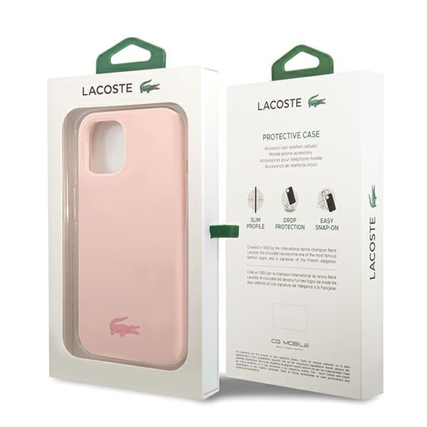 Lacoste LCHCP12MSI iPhone 12 / 12 Pro /pink hardcase Silicone