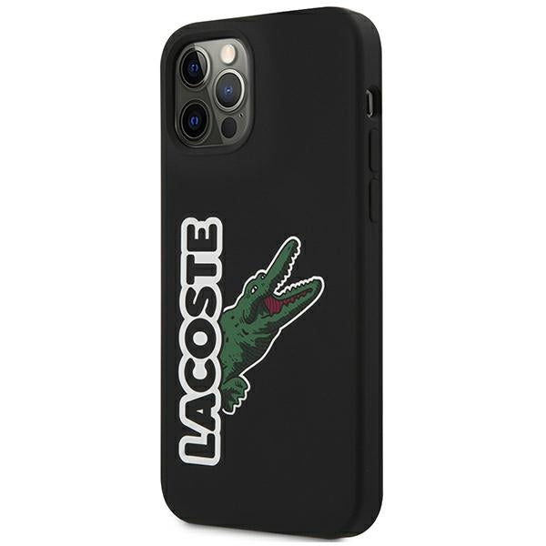 Lacoste LCHC12MSHK iPhone 12 / 12 Pro black hardcase Silicone Head Crocodile