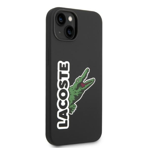 Lacoste LCHCP14MSHK iPhone 14 Plus black hardcase Silicone Head Crocodile
