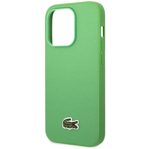 Lacoste LCHMP14XPVCN iPhone 14 Pro Max Green hardcase Iconic Petit Pique MagSafe