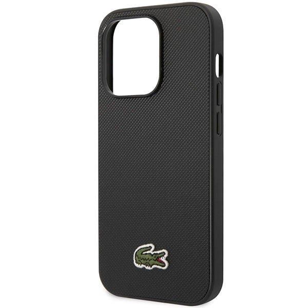 Lacoste LCHMP14LPVCK iPhone 14 Pro black hardcase Iconic Petit Pique MagSafe