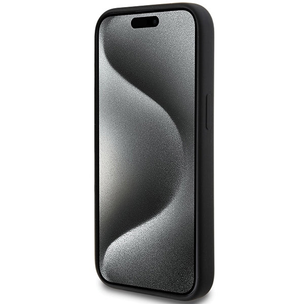 Lacoste LCHMP15SSLOK iPhone 15 / 14 / 13 black hardcase Silicone MagSafe