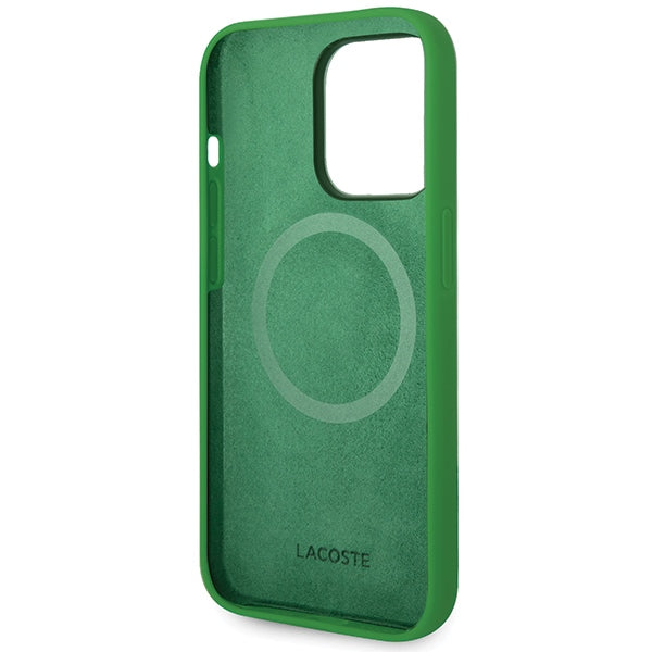 Lacoste LCHMP15XSLON iPhone 15 Pro Max green hardcase Silicone MagSafe