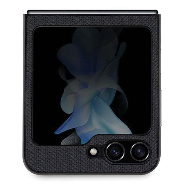 Lacoste LCHCZF5PVCK Galaxy Z Flip5 F731 black hardcase Iconic Petit Pique