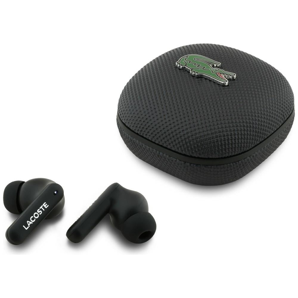 Earphones TWS Lacoste Iconic Petit Pique Bluetooth black