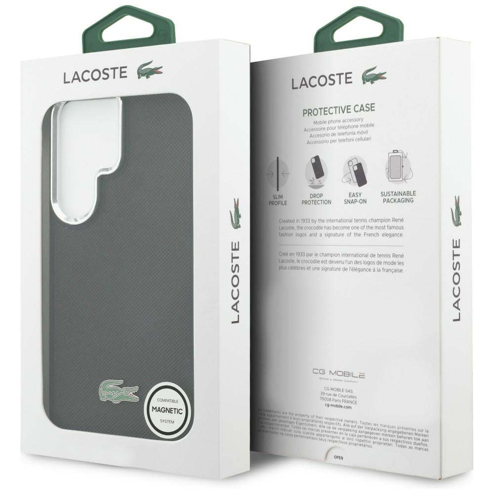 Lacoste Full Wrap Petit Pique MagSafe for Samsung Galaxy S26 Ultra Black