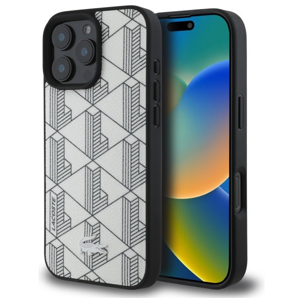 Lacoste LCHMP16XPBSH iPhone 16 Pro Max hardcase Mono Farine MagSafe