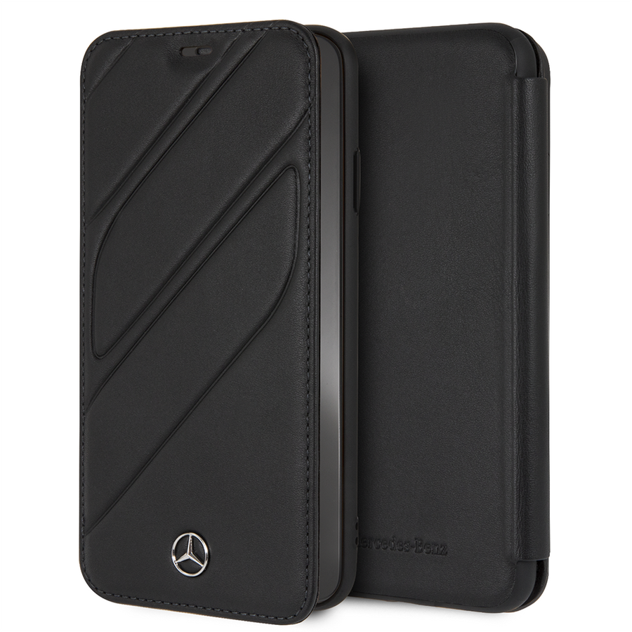 Mercedes MEFLBKI65THLBK iPhone Xs Max Black Bookcase Organic